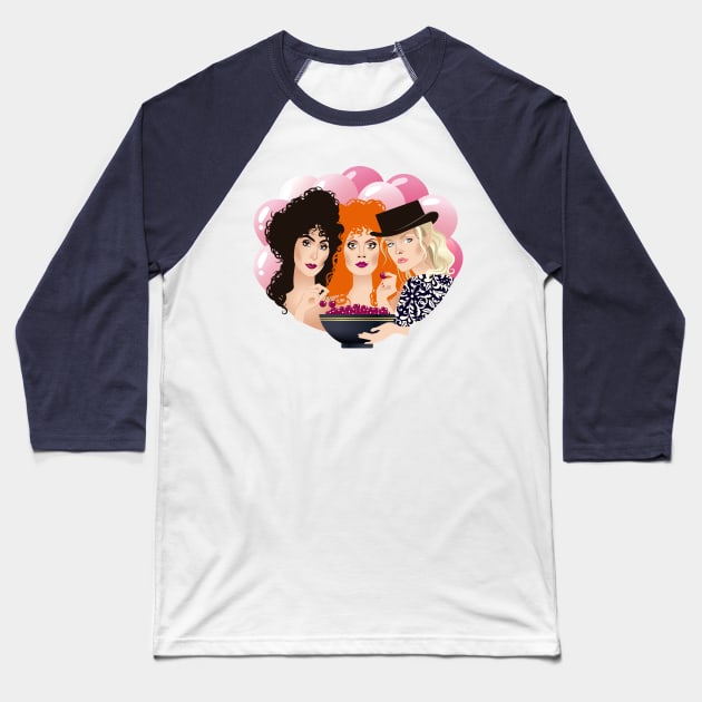 witches of eastwick Baseball T-Shirt by AlejandroMogolloArt